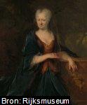 Louisa Christina Trip (1685-1733). Echtgenote van Gerrit Sichterman.  Schilder: Cornelis Troost, 1725.
