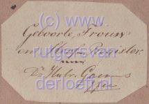 Geboorteregister, trouwregister en sterfregister van Dr Hubrecht Goemans (1803-1889) en Maria Schietekatte (1763-1847).