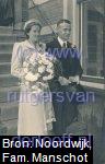 Huwelijk van Elisabeth Leupen (1909-2009) en Herbert Johannes Siegfried Elink Schuurman (1910-1979), 7 Augustus 1941.