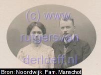 Huwelijk Dirk Leupen (1882-1964) en Wilhelmina Gertrude Twiss (1882-1952), 2-3-1908. Verloving 23-9-1905.