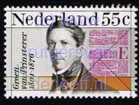Een postzegel uitgegeven in Nederland (1976) vanwege de 100e sterfdag van Mr. Guillaume Groen van Prinsterer (1801-1876)